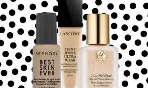 Trzy podkłady: Sephora Best Skin Ever, Lancôme Teint Idole Ultra Wear i Estée Lauder Double Wear. Dobry podkład z Sephory to świetny wybór na co dzień.