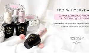 Produkty SPN Nails, w tym lakiery hybrydowe i bazy. Czy na zwykły lakier można nałożyć top hybrydowy? Dowiedz się, jak sprawdzić produkty z TPO.