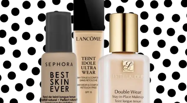 Trzy podkłady: Sephora Best Skin Ever, Lancôme Teint Idole Ultra Wear i Estée Lauder Double Wear. Dobry podkład z Sephory to świetny wybór na co dzień.